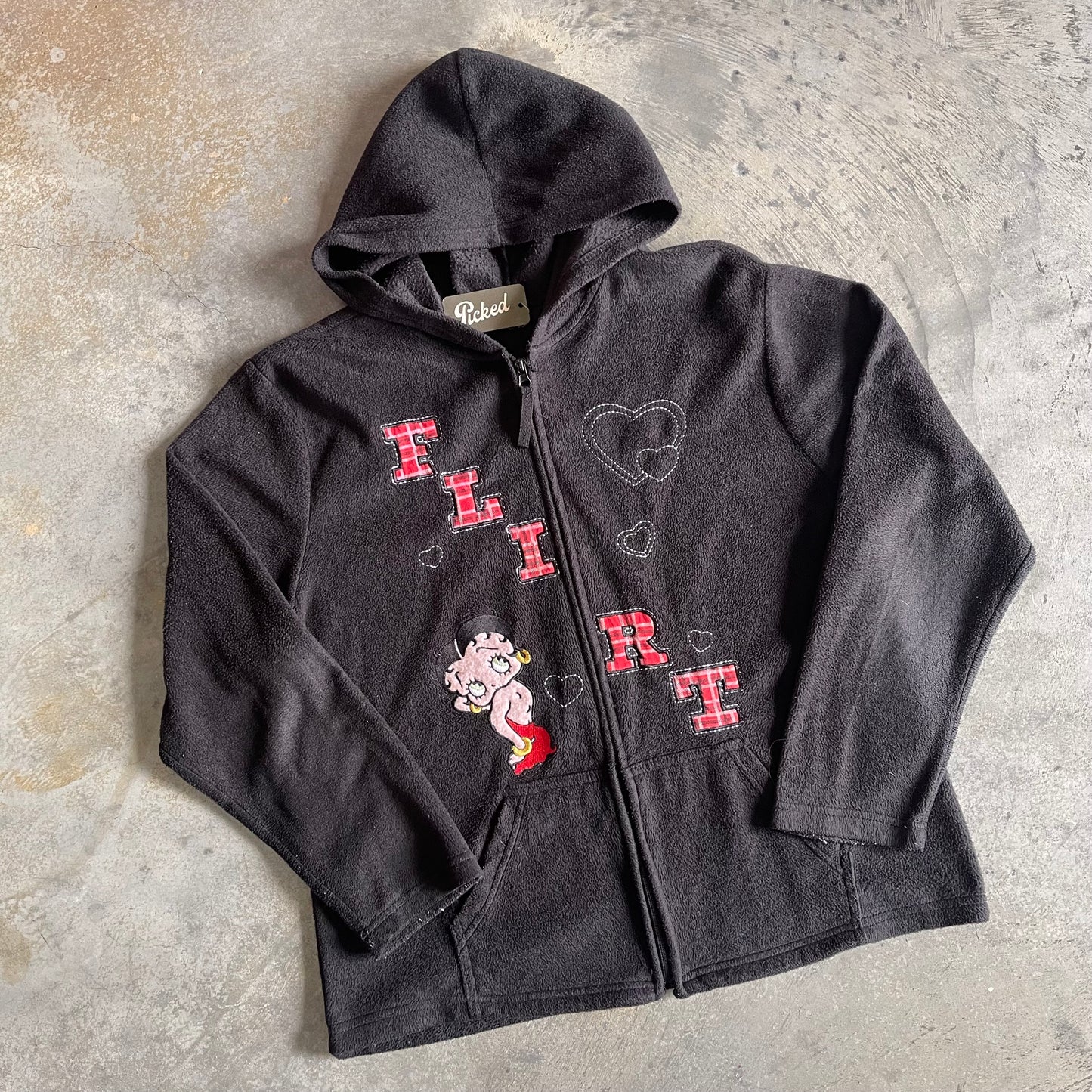 Betty Boop Flirt Black Jacket