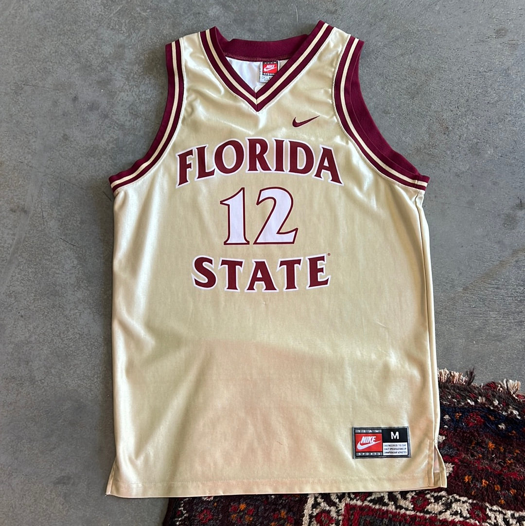 FSU #12 Gold Basketball Jersey - Medium