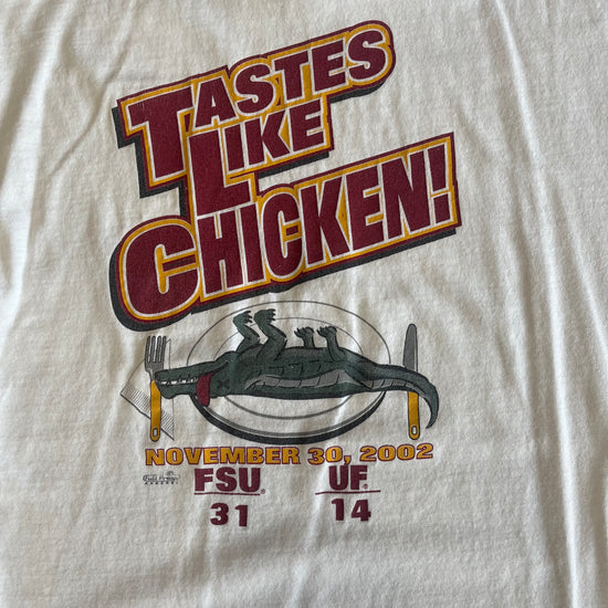 2002 FSU vs. UF Fried Gator Shirt - M