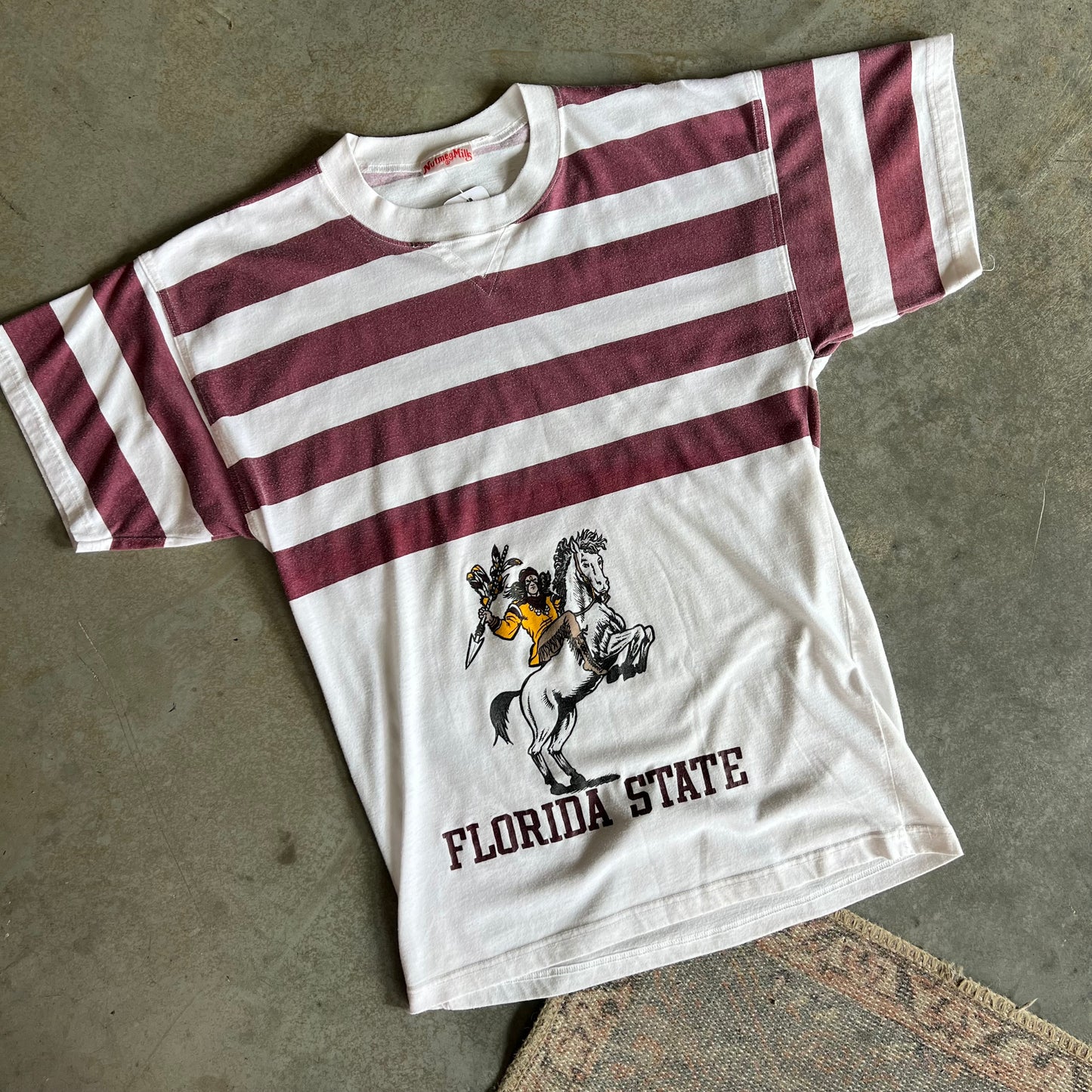 Load image into Gallery viewer, FSU Nutmeg Stripped T-Shirt- S AS-IS
