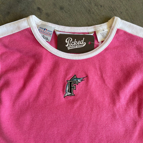 Pink Florida Marlins Wide Tank Top
