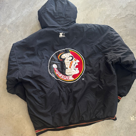 Black Starter Puffer Jacket