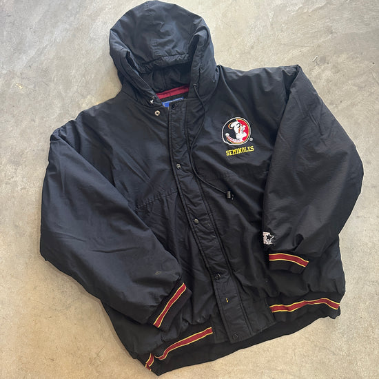 Black Starter Puffer Jacket