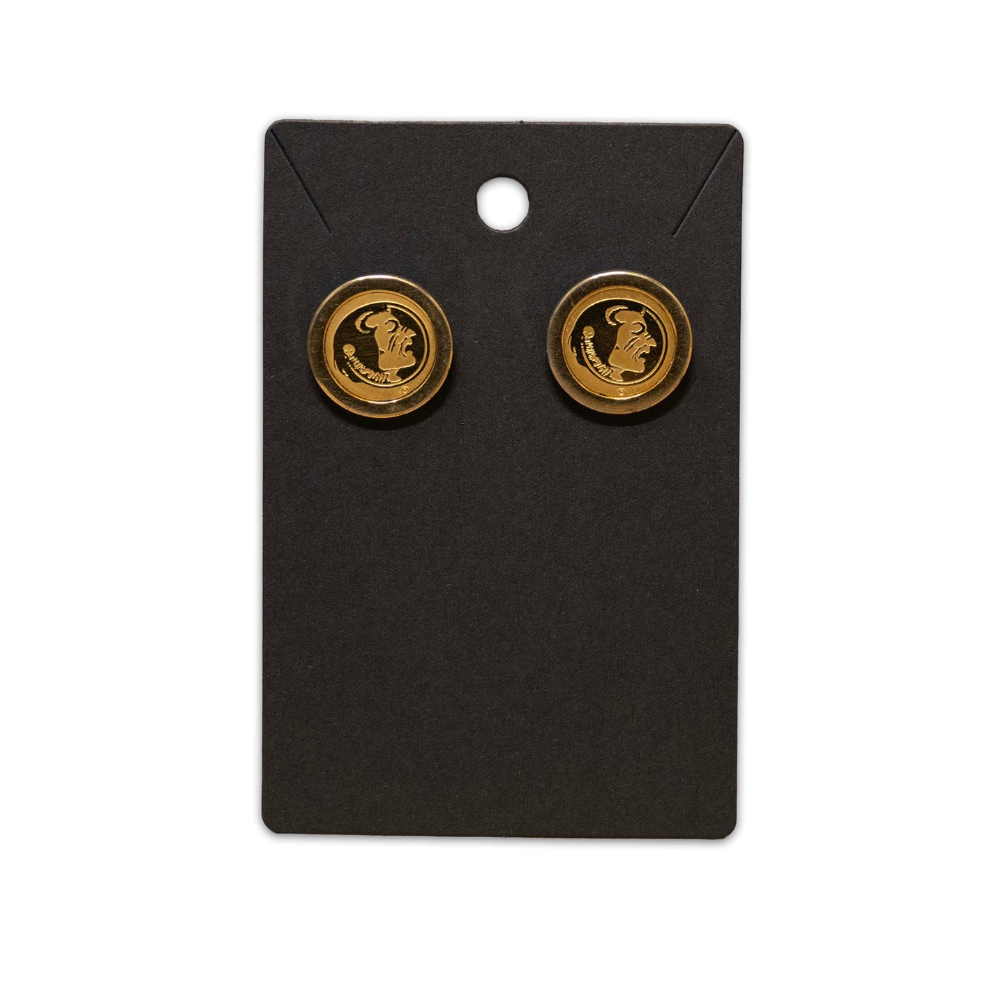 FSU Gold Circle Earrings