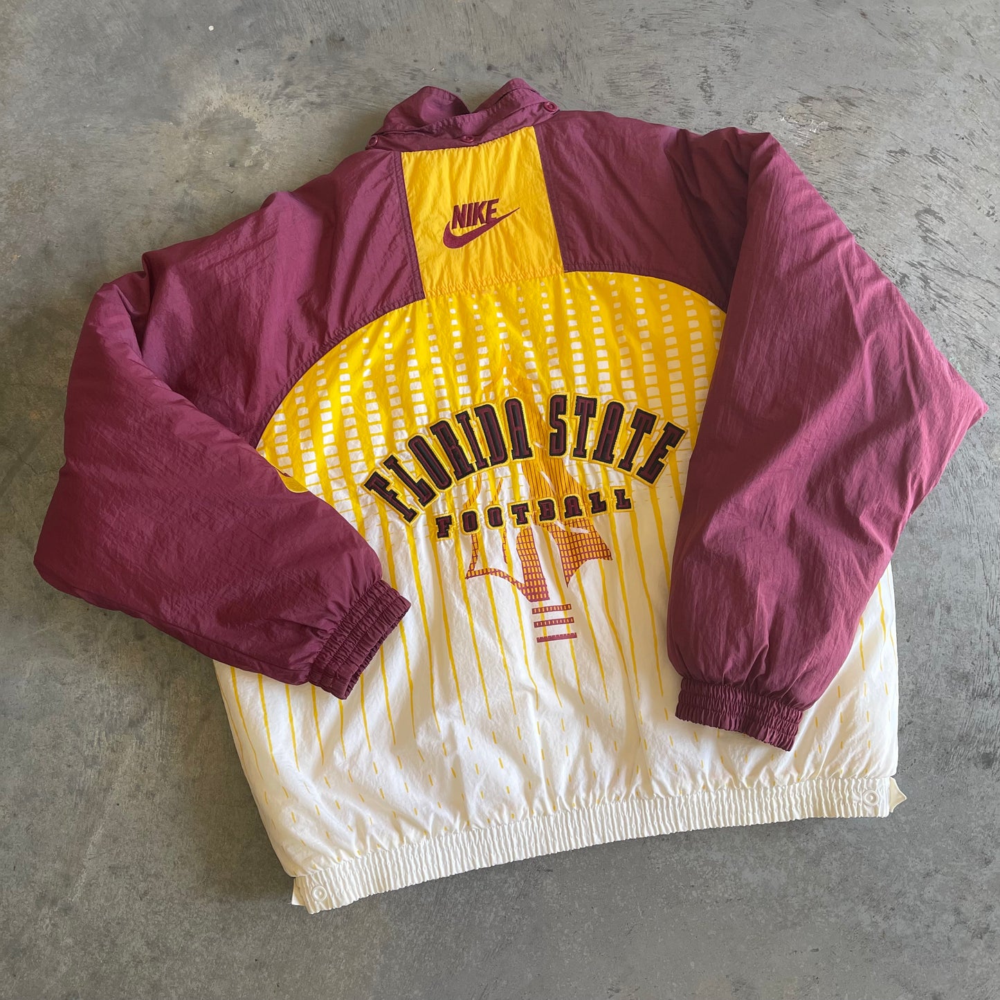 FSU White Nike Tribal Puffer Jacket