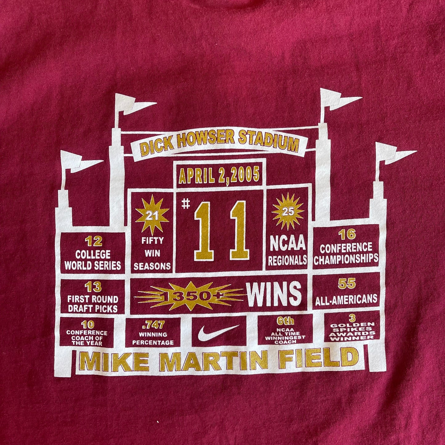 FSU Baseball Mike Martin Field Shirt