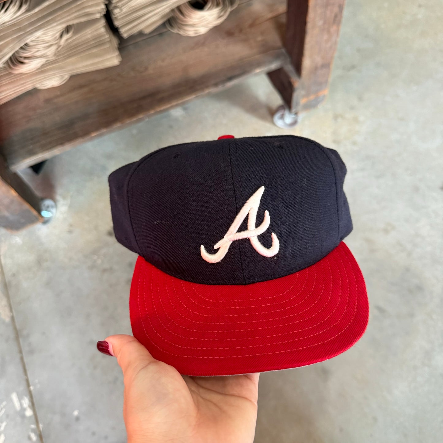 Atlanta Braves Fitted Hat - 7-3/8