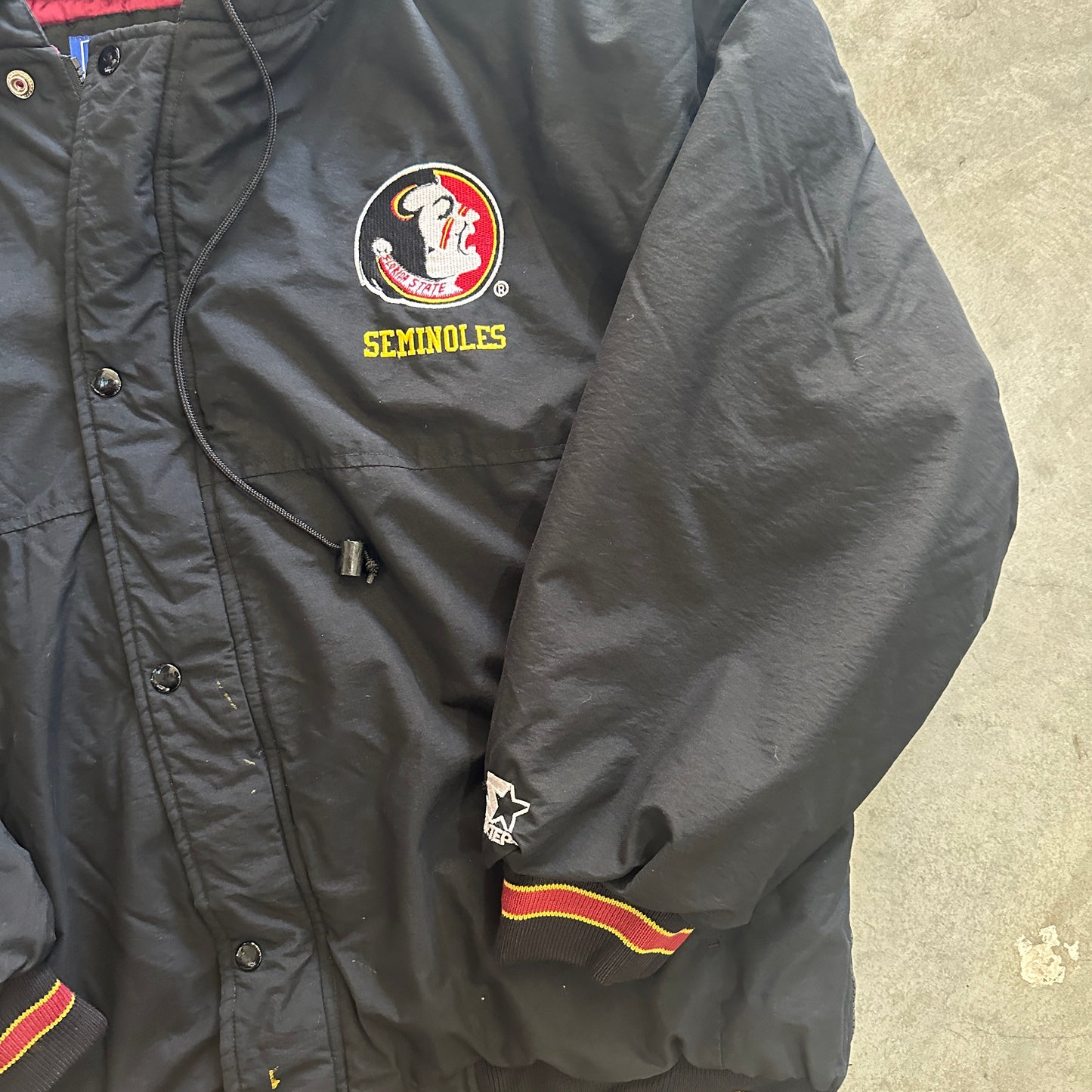 Black Starter Puffer Jacket