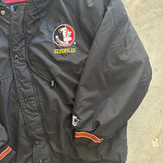 Black Starter Puffer Jacket