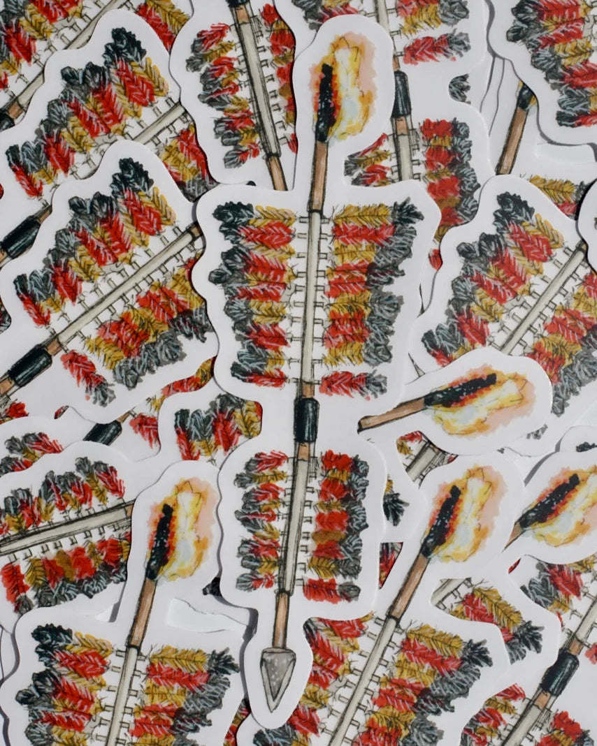 FSU Spear Car Decal - 7" (AXN)