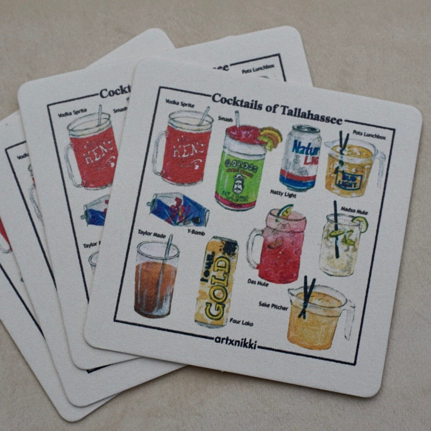 Cocktails of Tallahassee Coasters (AXN)