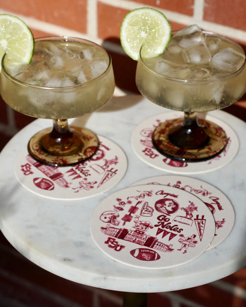 FSU Vintage Gameday Tailgate Coasters (AXN)