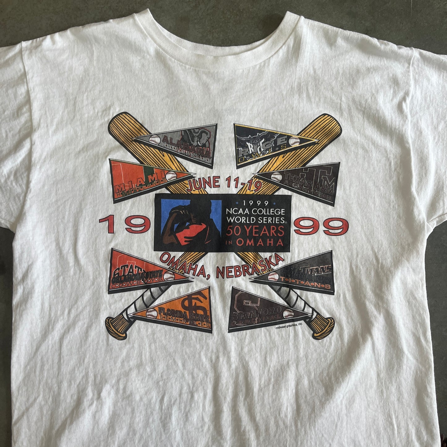 Load image into Gallery viewer, &amp;#39;99 College World Series Shirt - L
