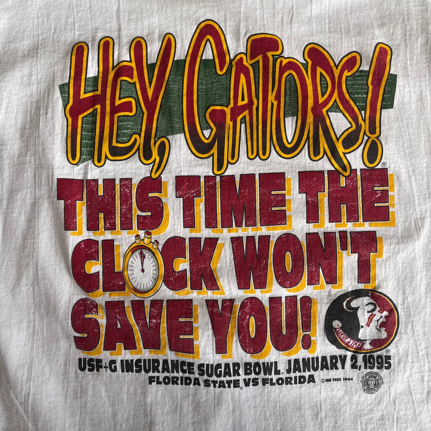 FSU vs. UF Clock Won't Save You Shirt