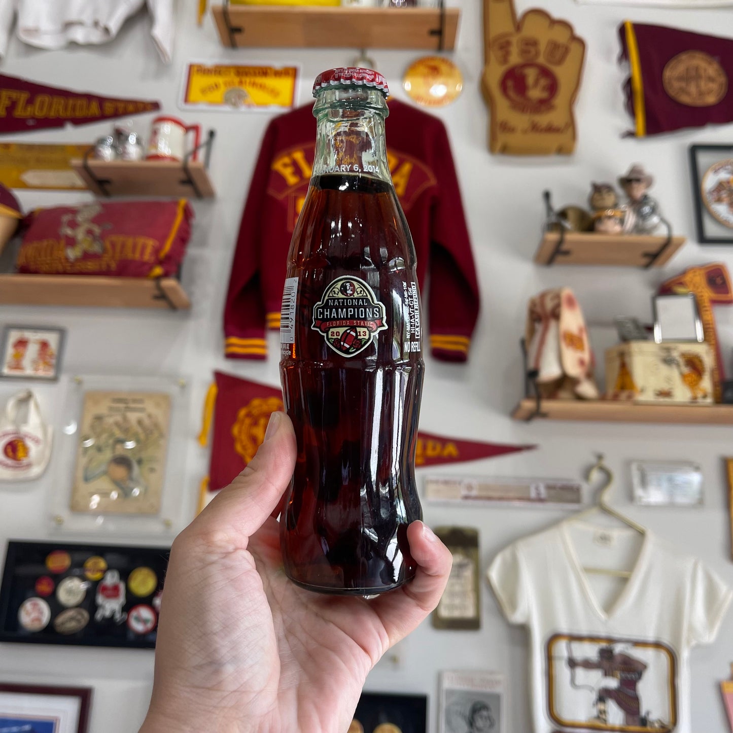 2013 National Champions Coke Bottle