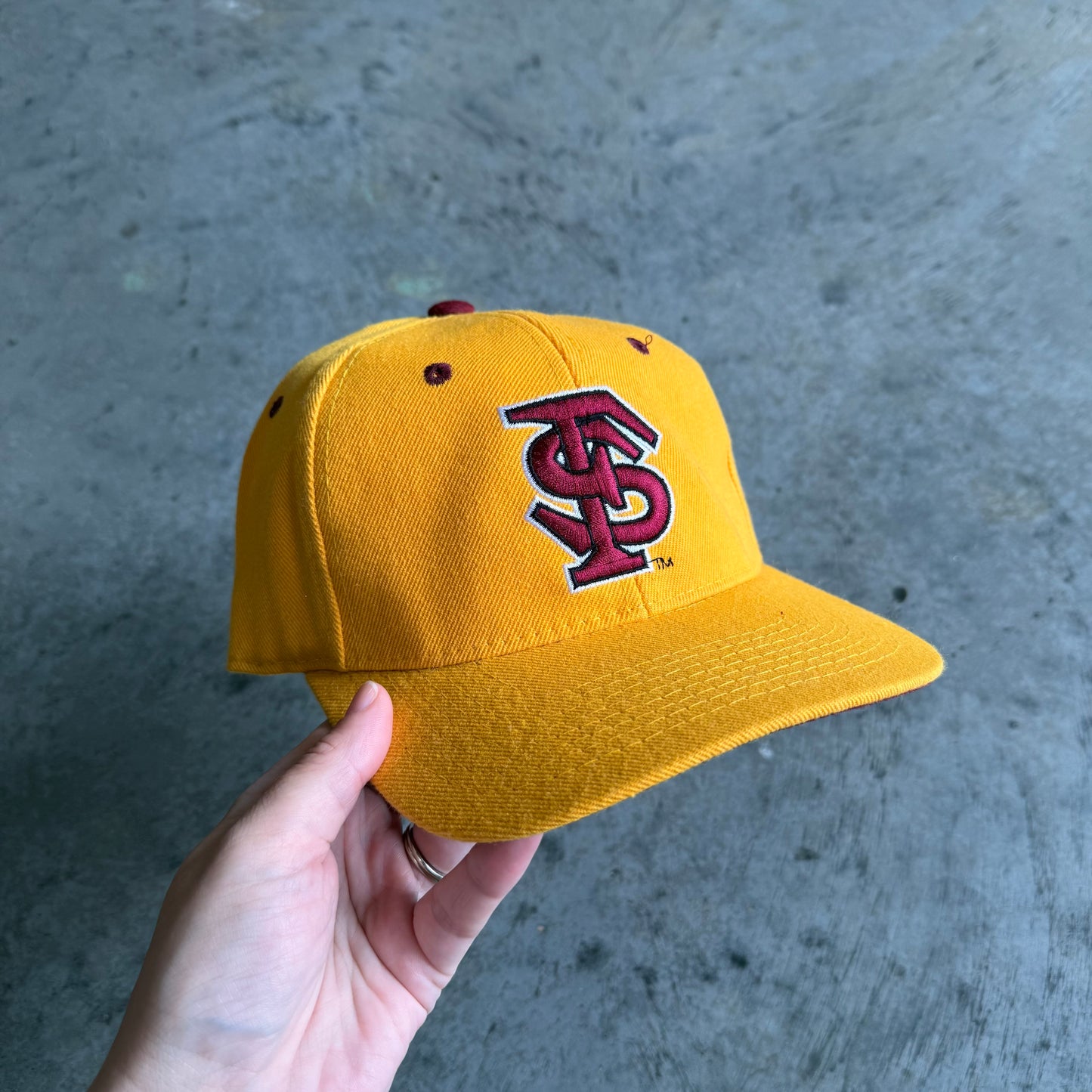 FSU Gold "FS" Fitted Hat (7 1/2)
