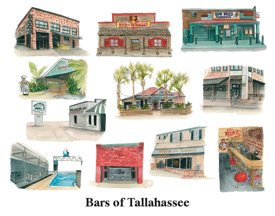 Bars of Tallahassee Print (AXN)