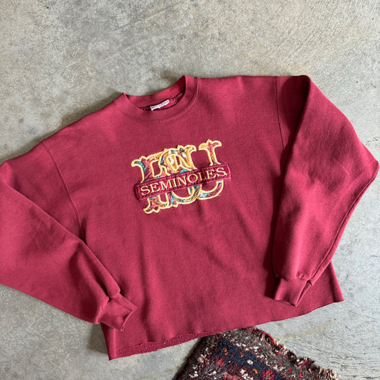 FSU Paisley Cropped Sweatshirt