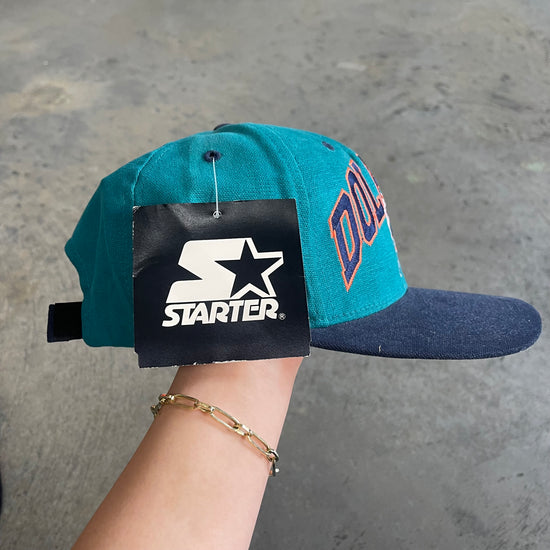 Dolphins Navy Brim Starter Hat