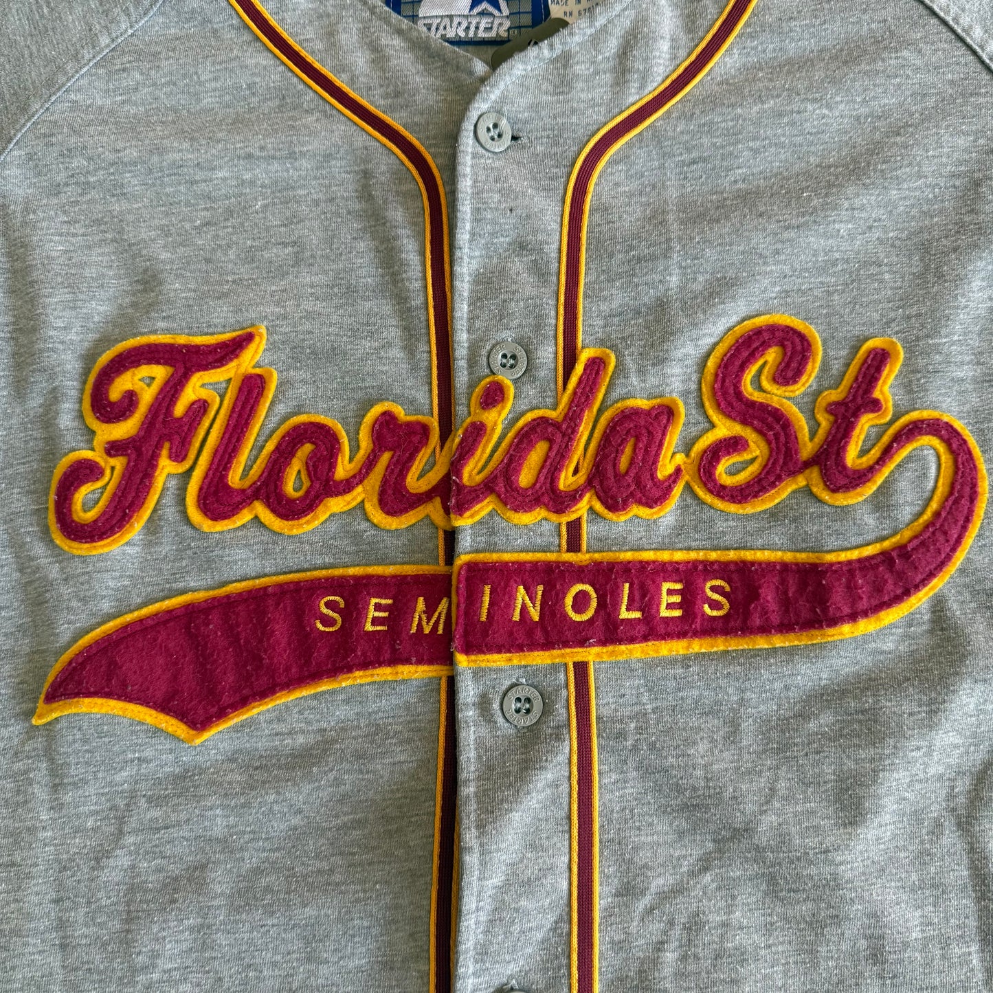 Florida St. Script Starter Baseball Jersey