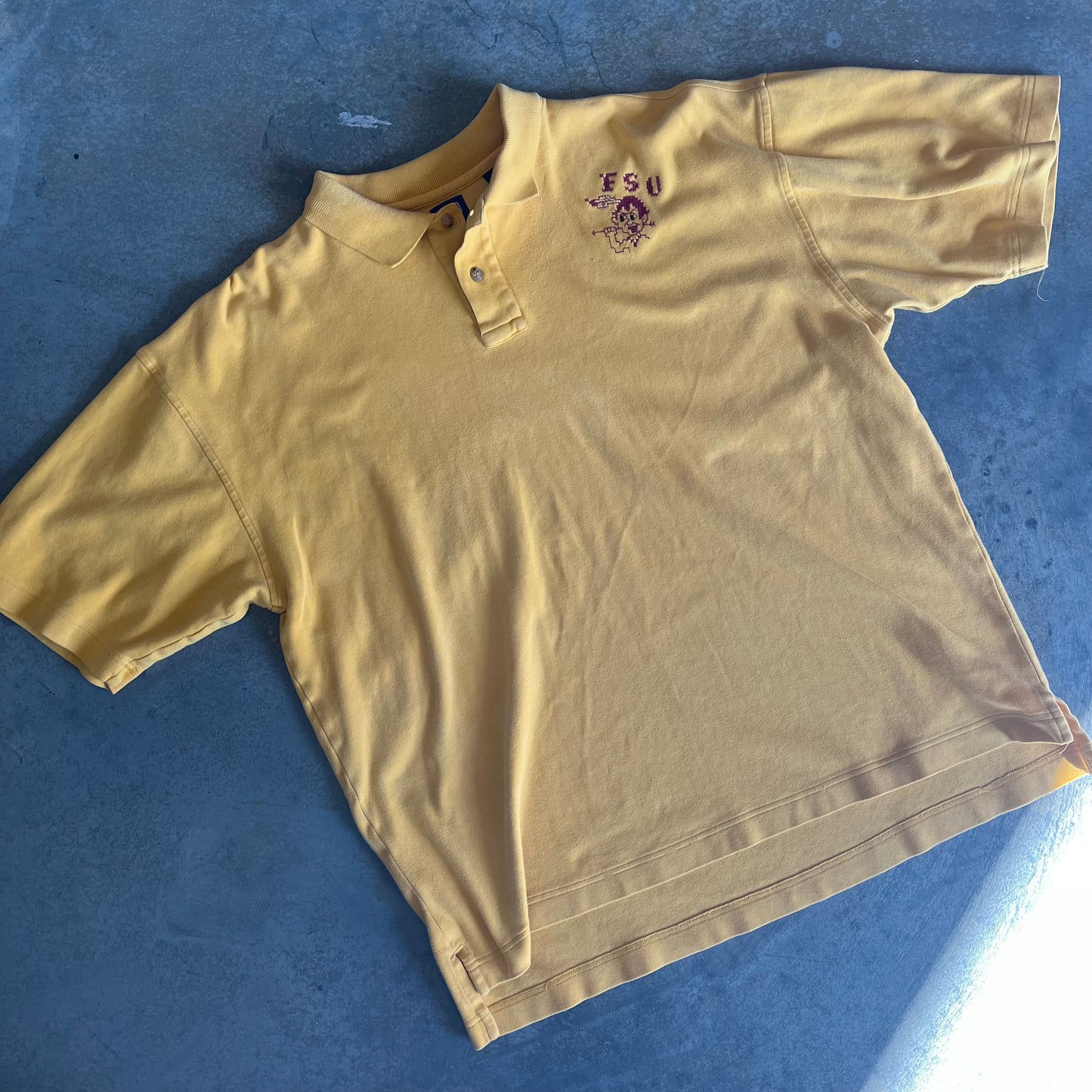 FSU Cross Stitch Sammy Seminole Polo