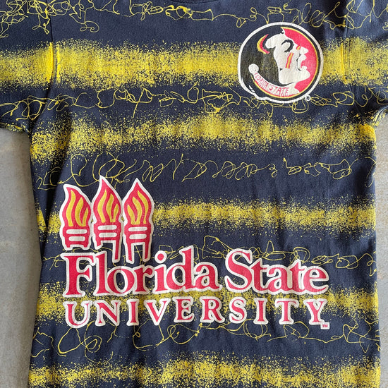 FSU Yellow Striped Paint Shirt