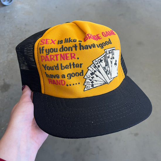 Sex is Like a Bridge Game Trucker Hat