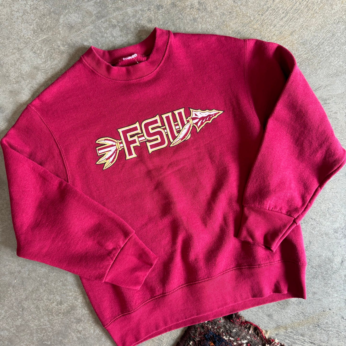 FSU Spear & Letter Crewneck - S