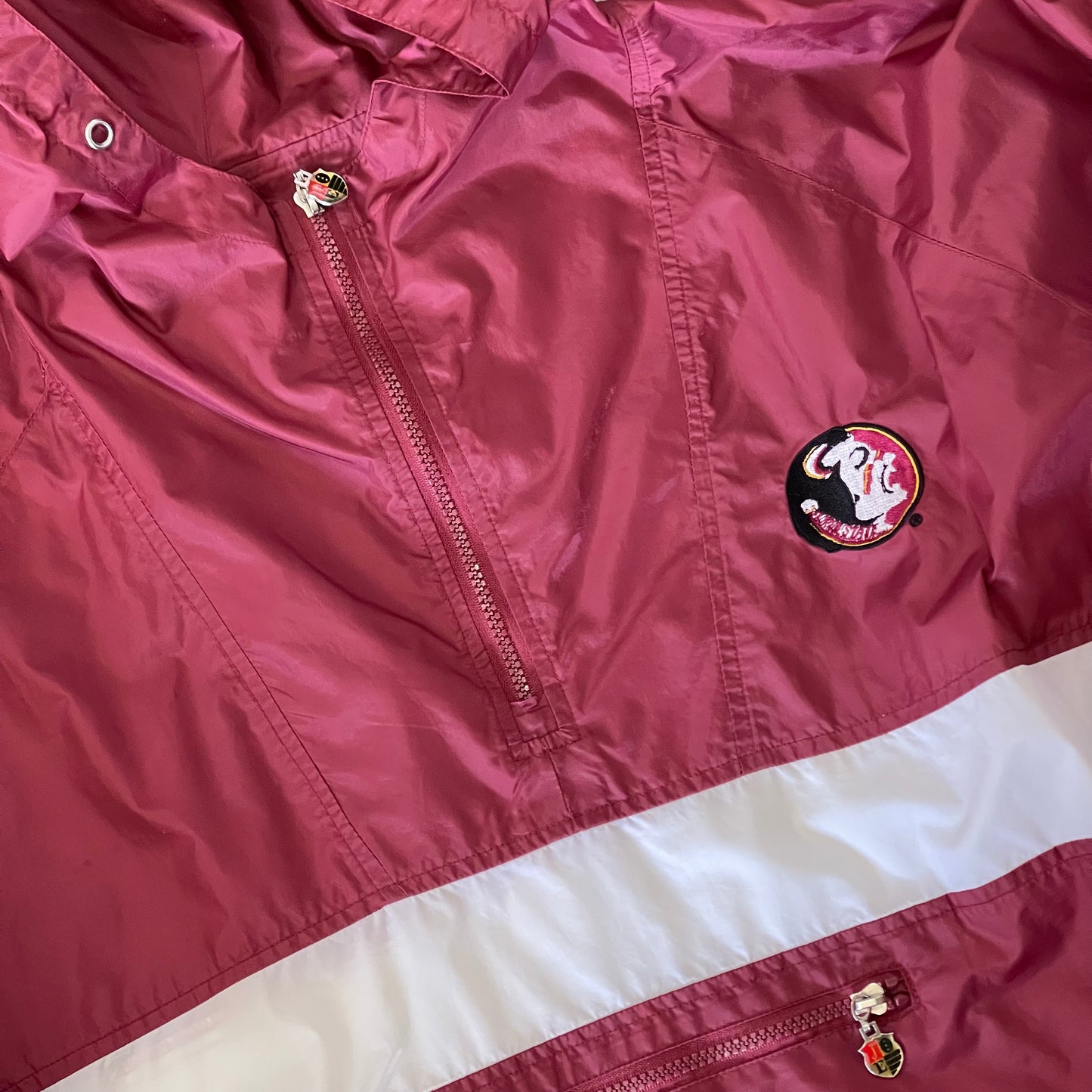 FSU Old Logo Joe College Rain Jacket