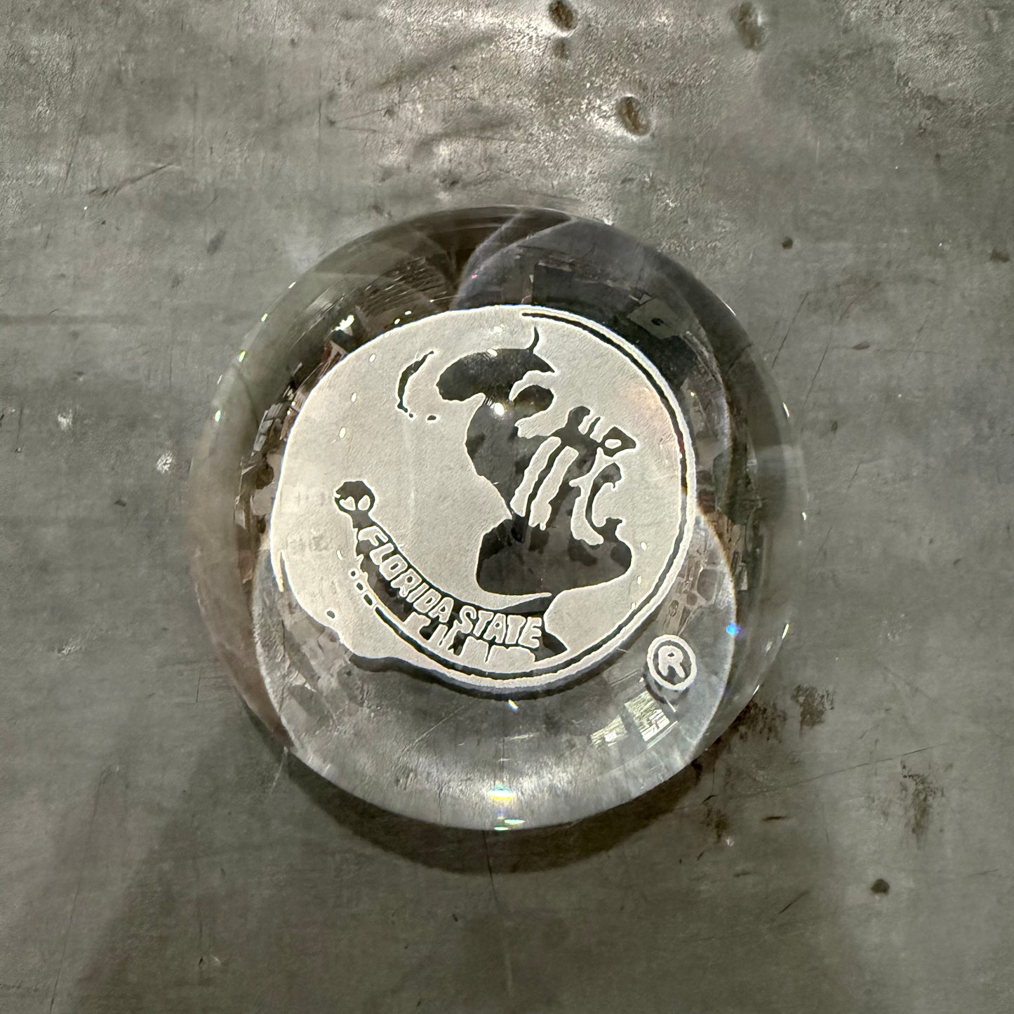 Old Logo Glass Paperweight