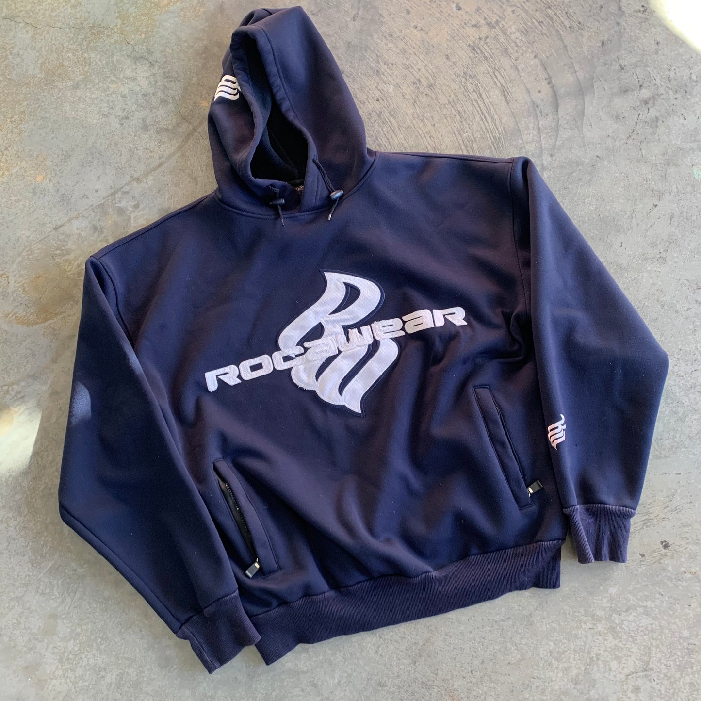 Navy Blue Roca Wear Hoodie