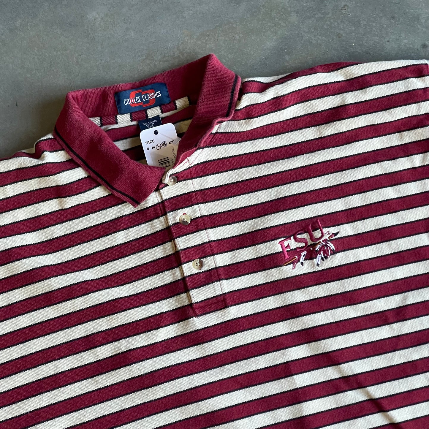 FSU College Classics Striped Polo