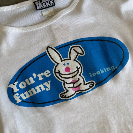 Happy Bunny You're Funny Looking Crop Top