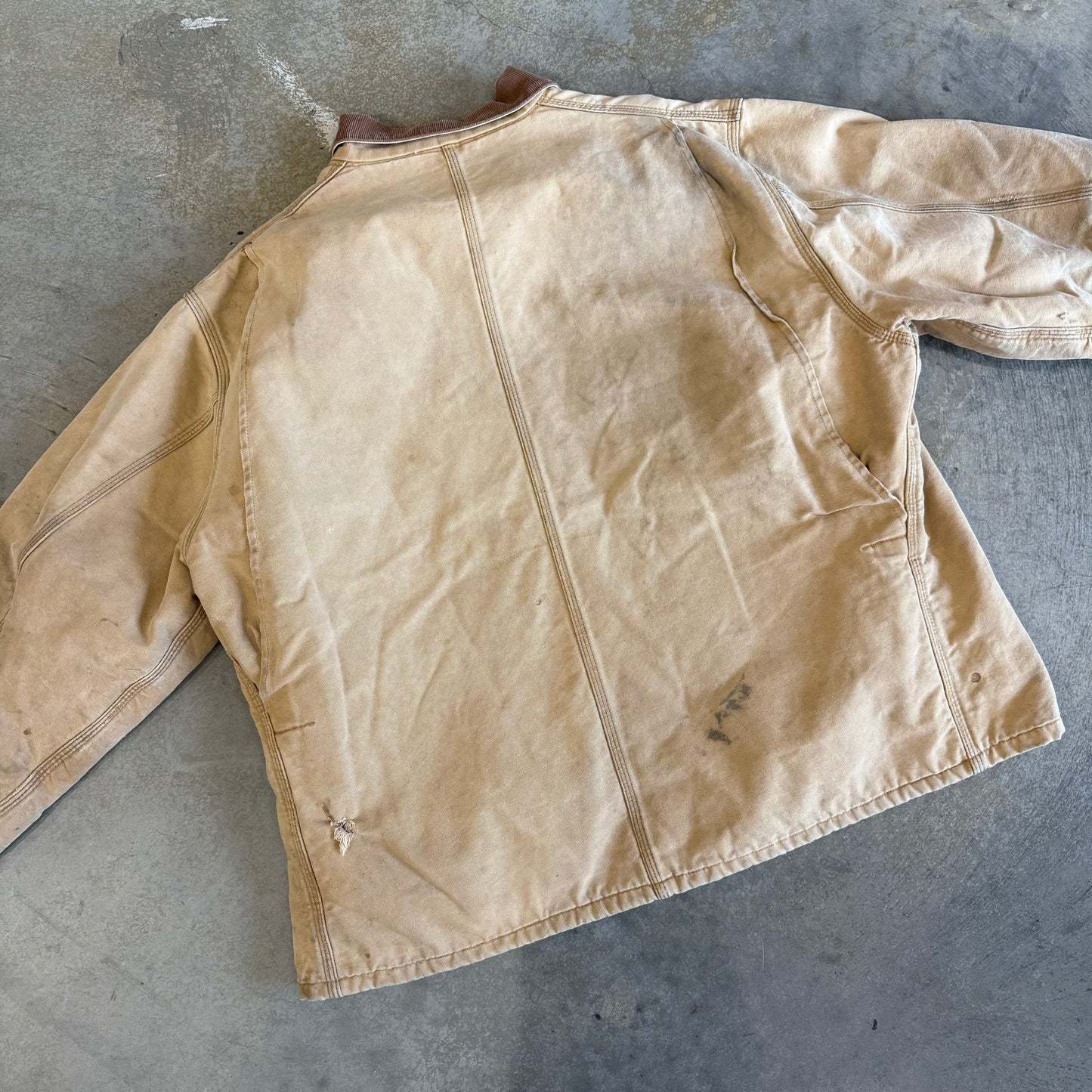 Worn Tan Carhartt Jacket