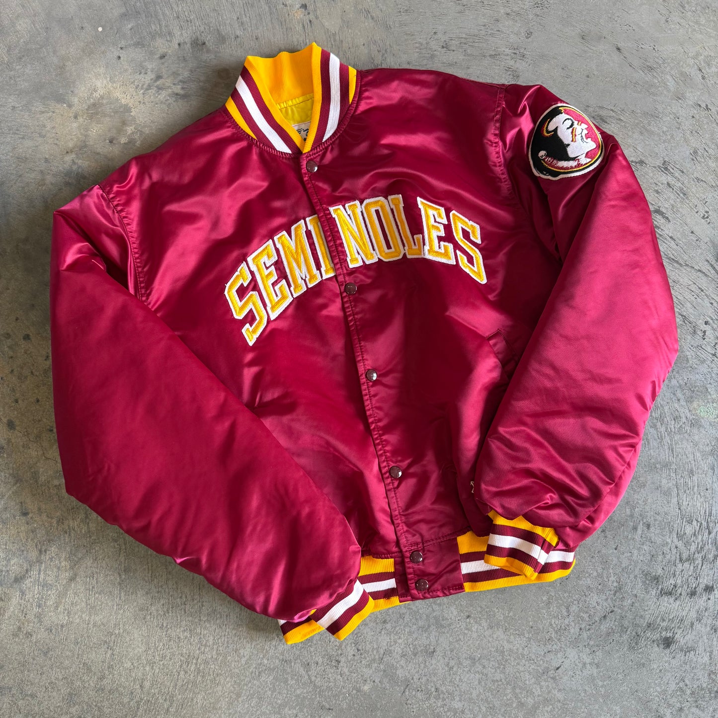 Seminole Bomber Satin Jacket