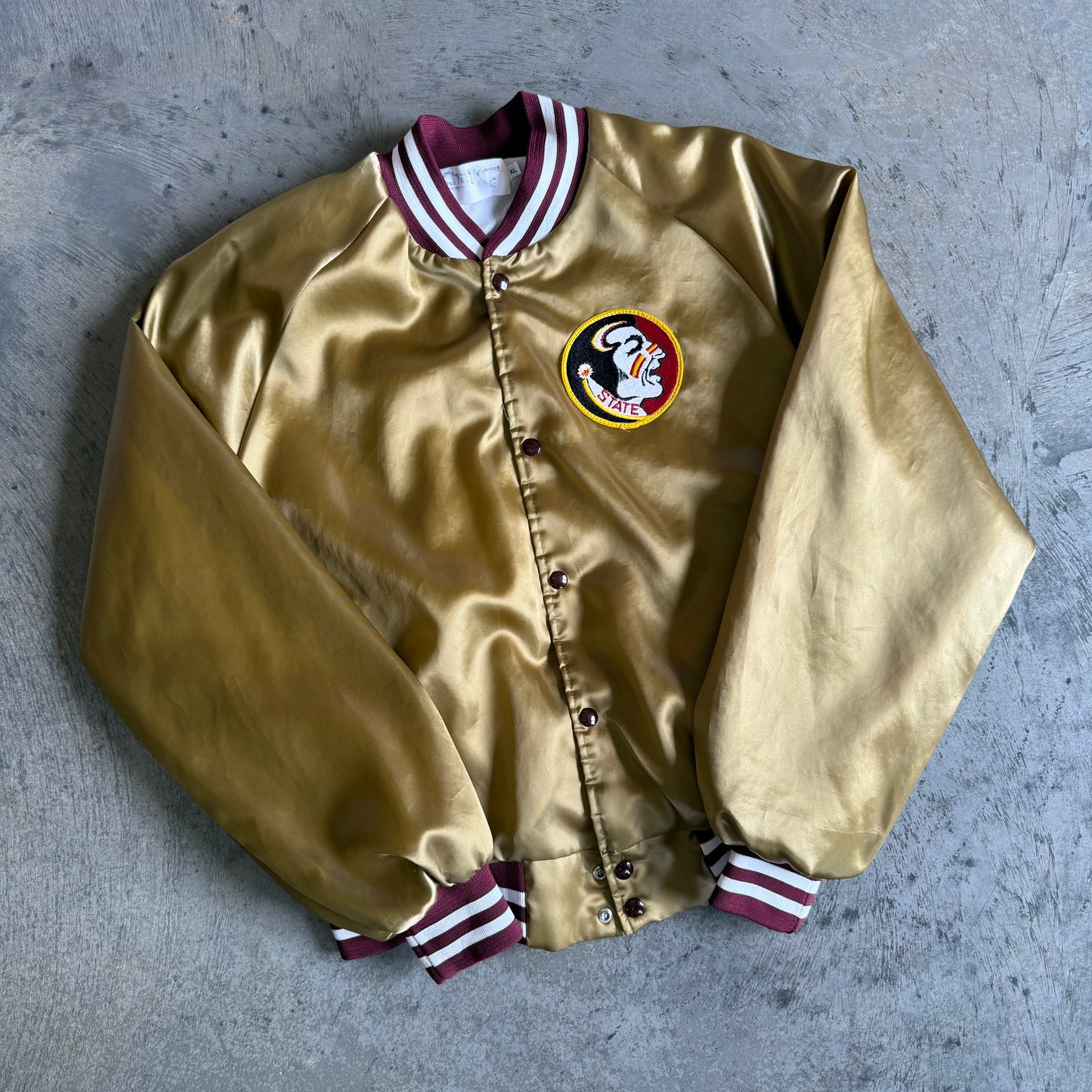 FSU Gold Chalk Line Satin Jacket