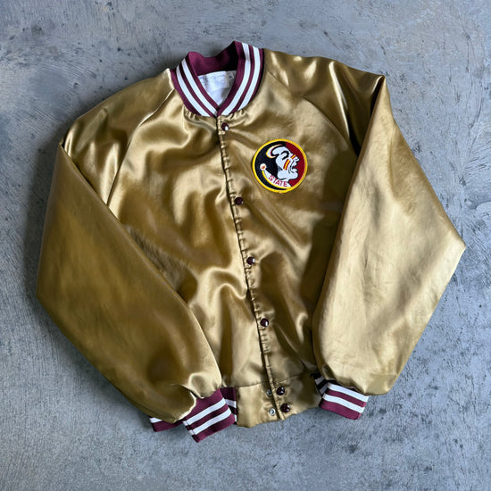 FSU Gold Chalk Line Satin Jacket