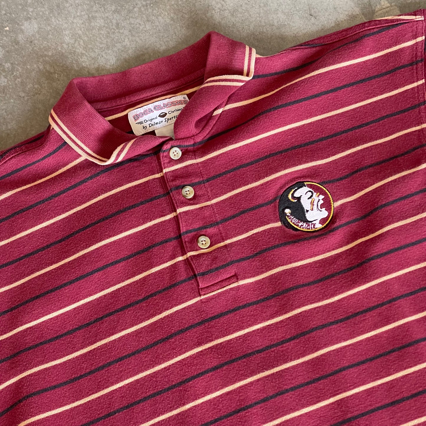 FSU Striped Boca Classics Polo