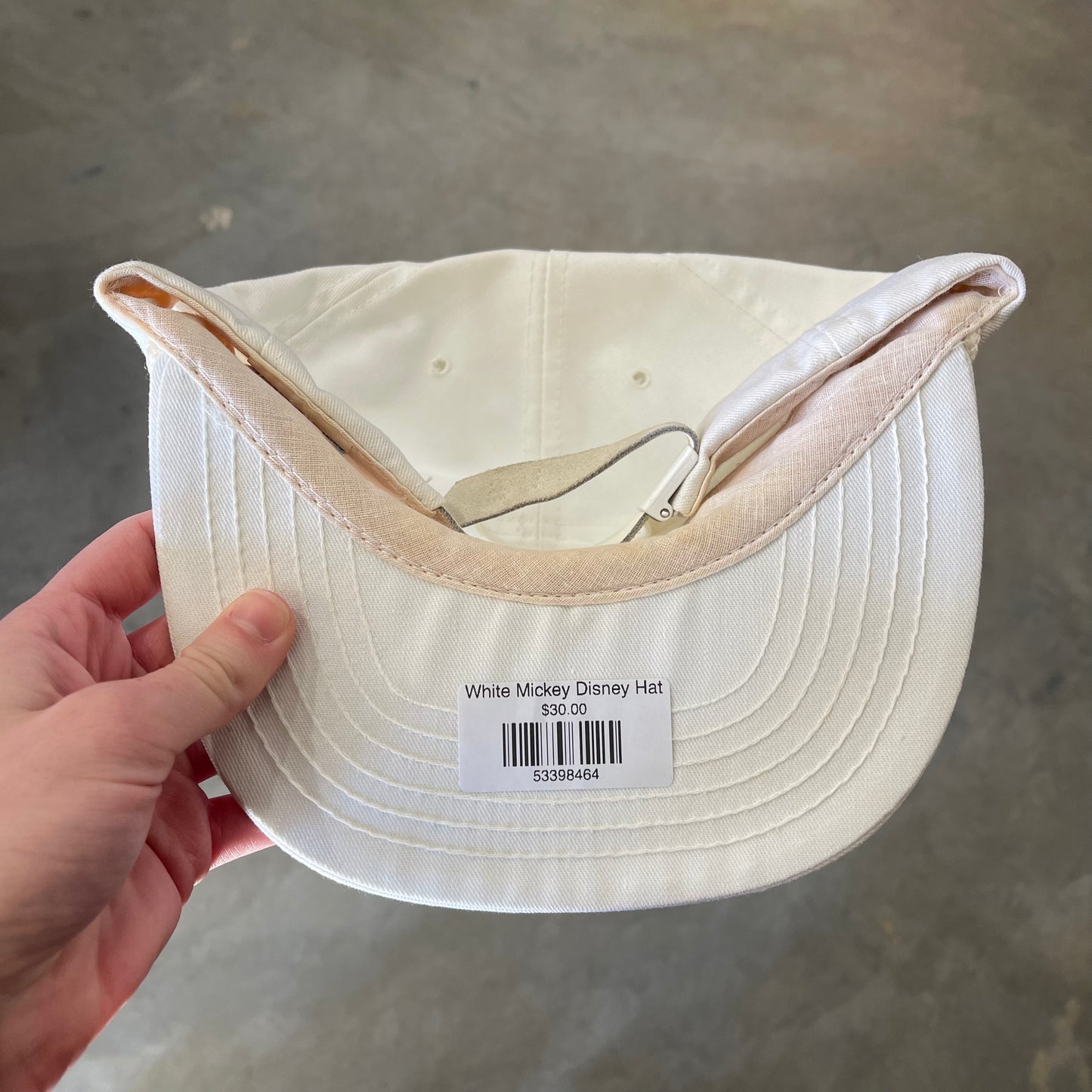 White Mickey Disney Hat