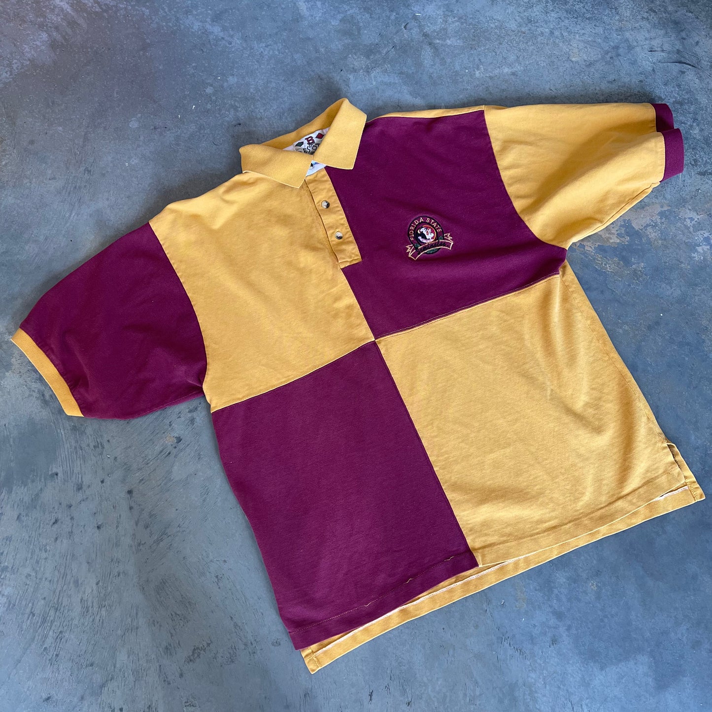 Florida State Seminoles Embroidered Block Color Polo