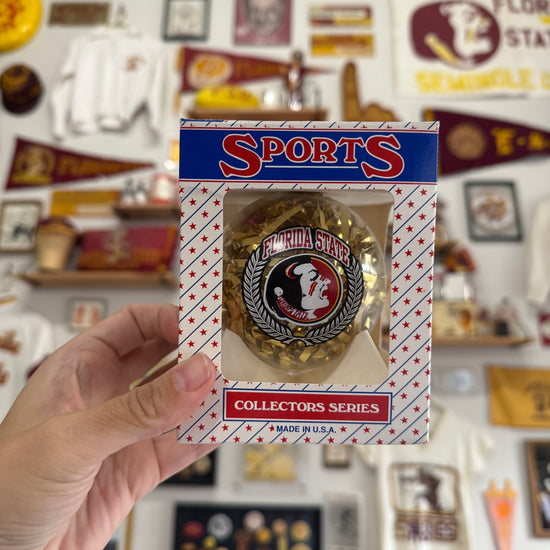 Florida State Gold Ribbon Ornament
