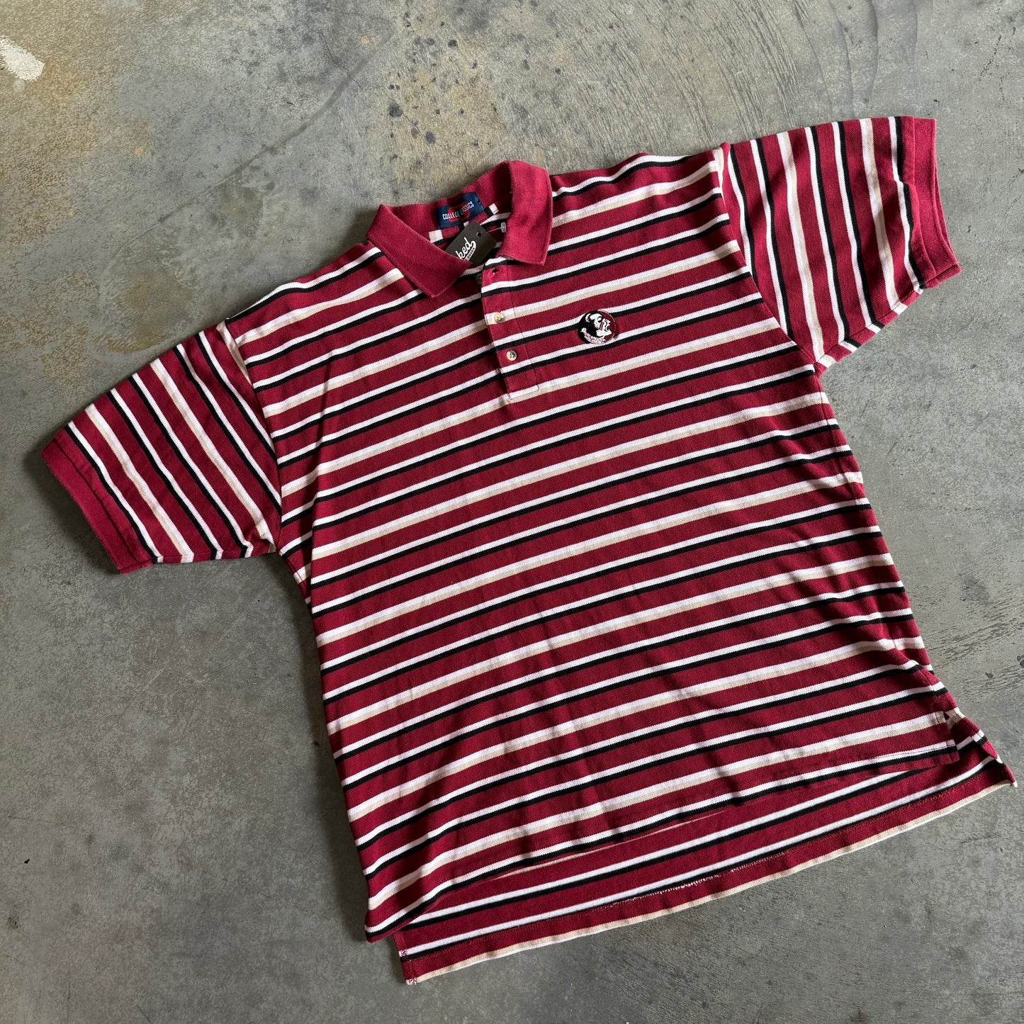 FSU Seminole Striped Polo
