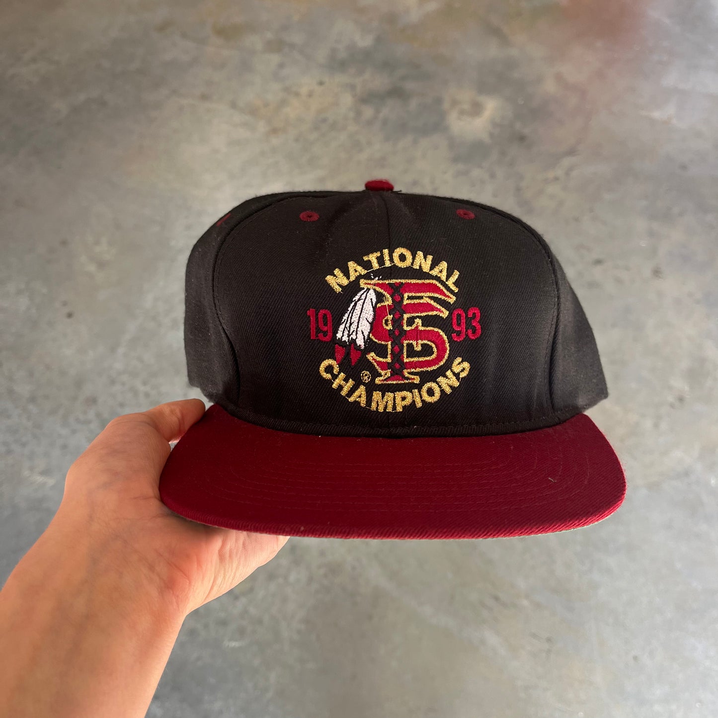 FSU "FS" 1993 National Champs Hat (Black)