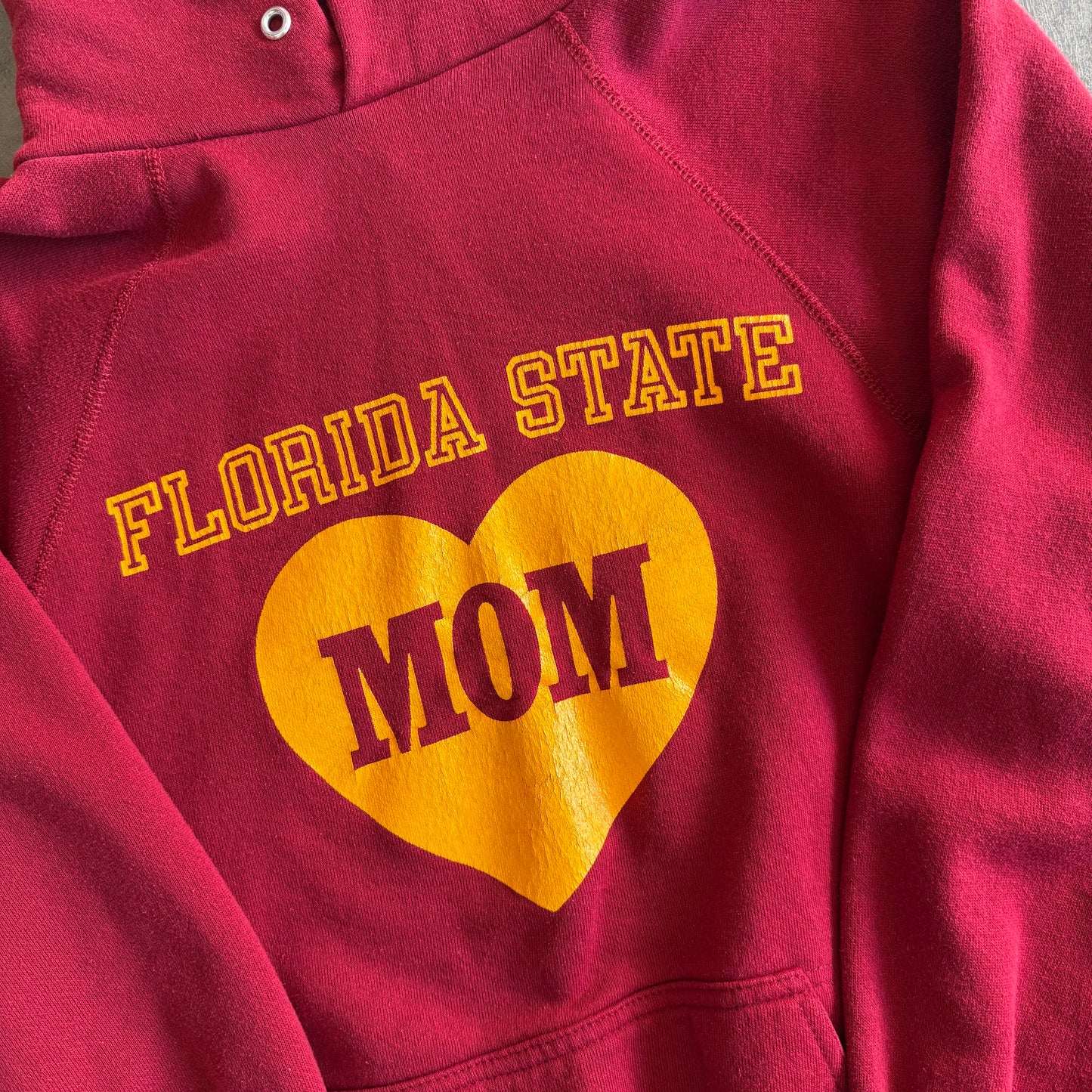 Florida State Mom Heart Hoodie - M