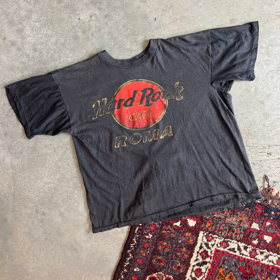 Hard Rock Cafe Roma Cropped Shirt - M