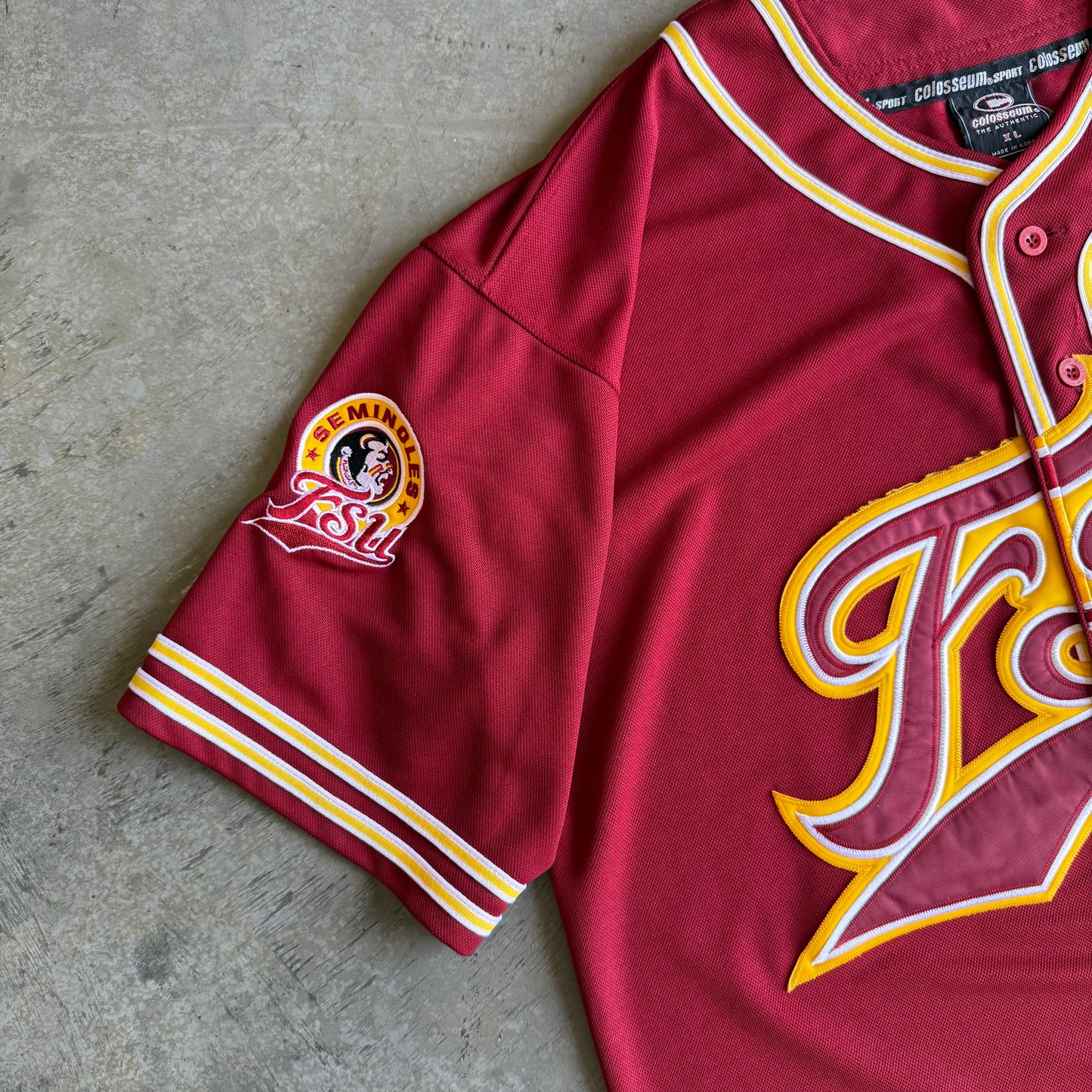 FSU Colosseum Baseball Jersey