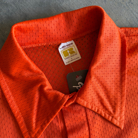 Orange Mesh Polo