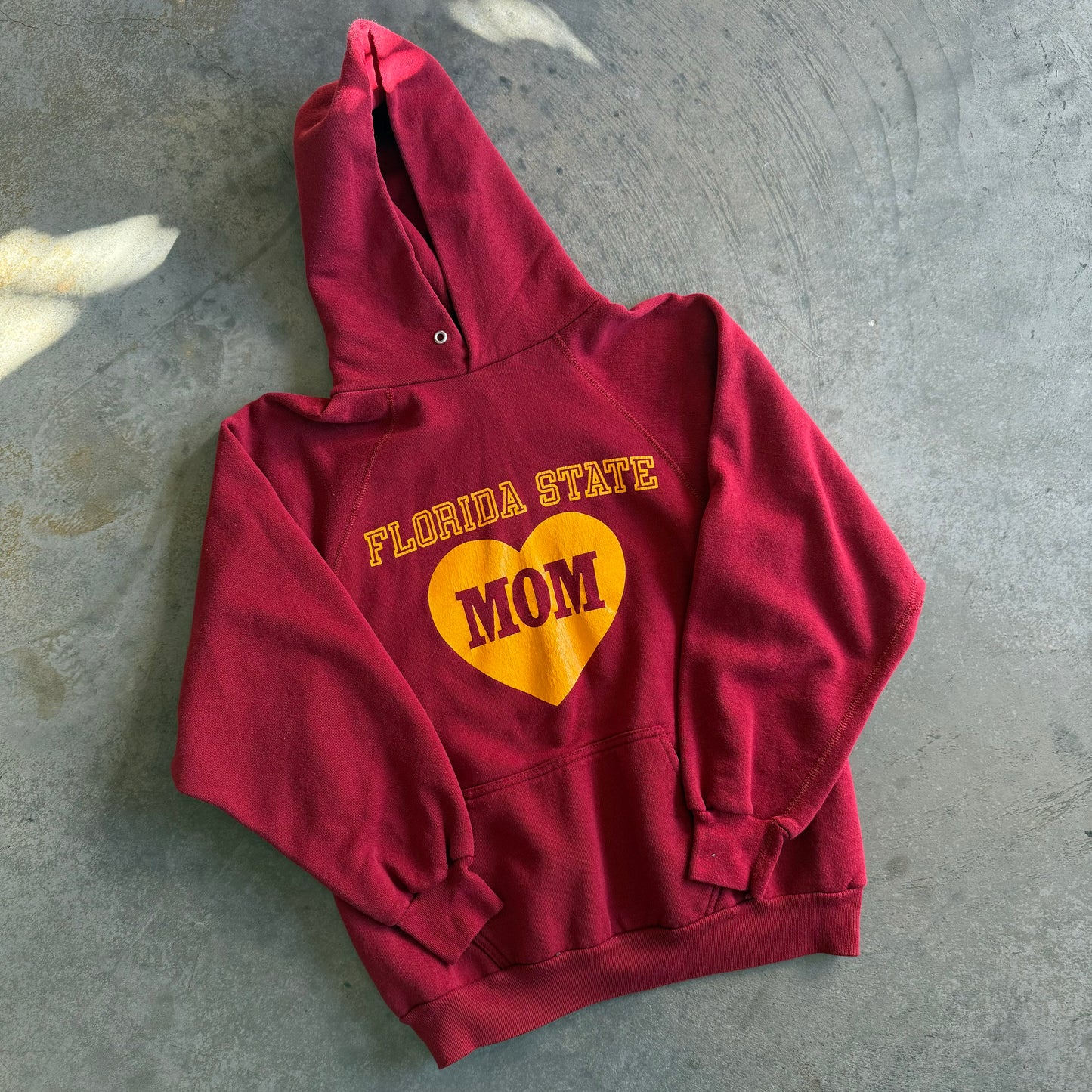 Florida State Mom Heart Hoodie - M