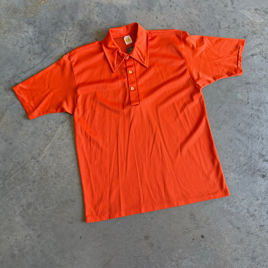 Orange Mesh Polo