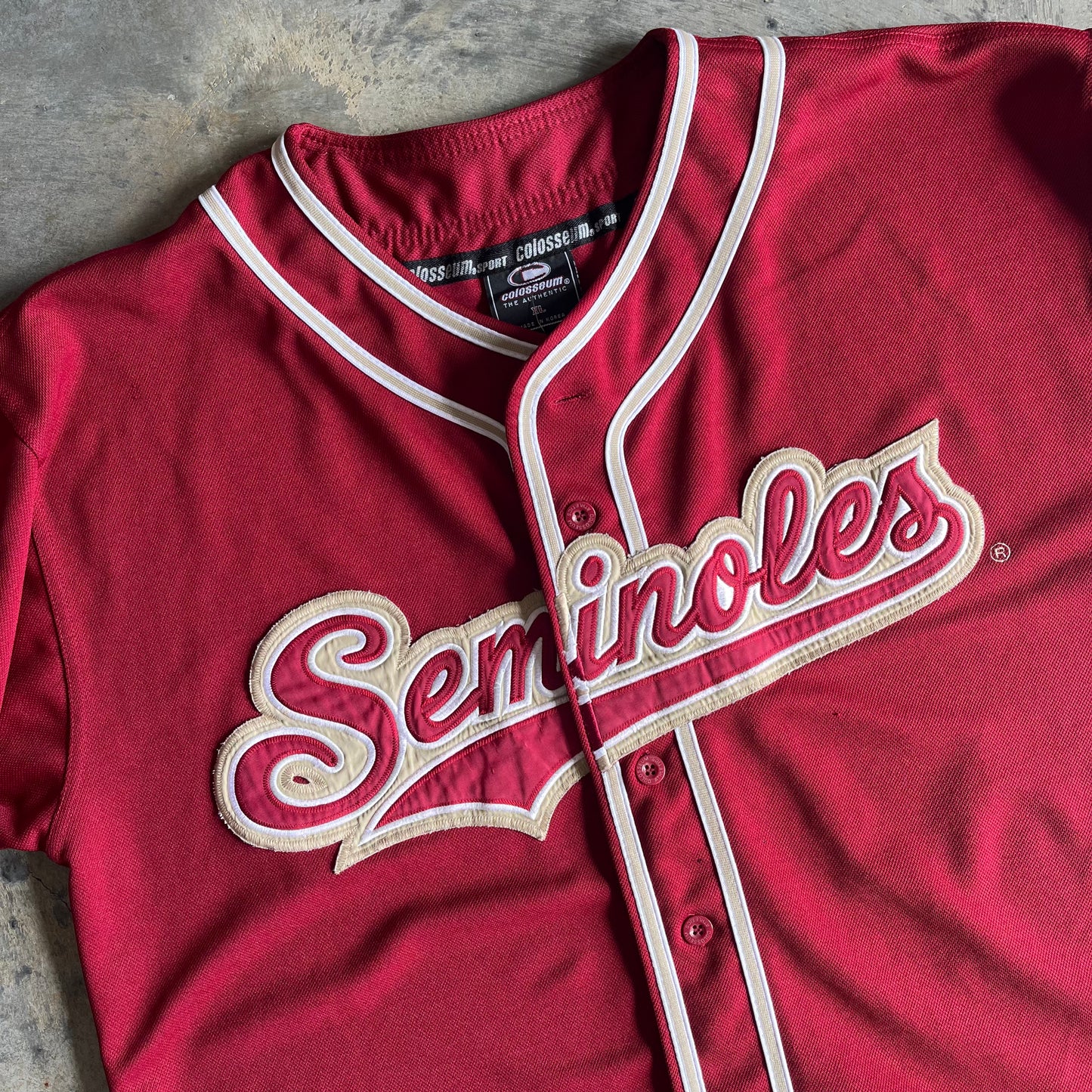 FSU Colosseum Baseball Jersey